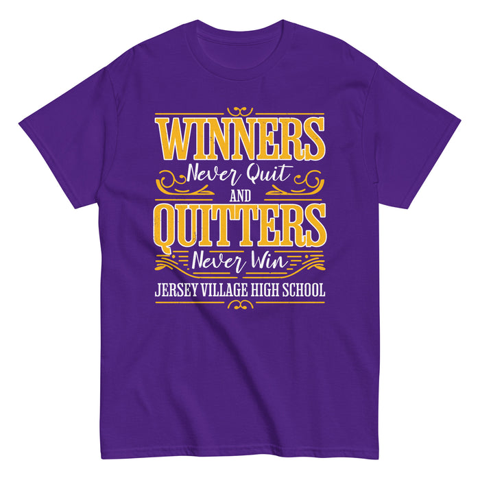 Jersey Village High School Falcons Purple Classic Unisex T-shirt 237