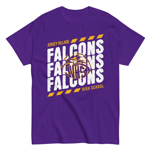 Jersey Village High School Falcons Purple Classic Unisex T-shirt 223