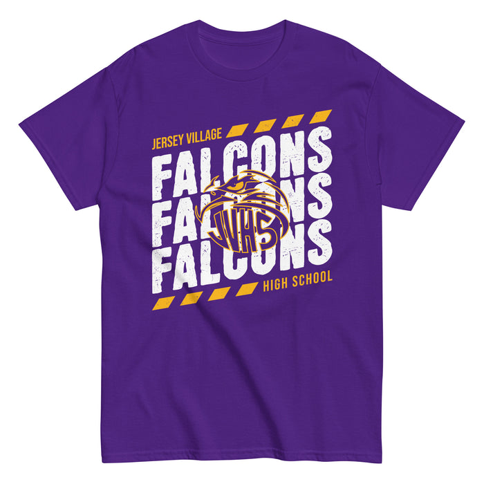 Jersey Village High School Falcons Purple Classic Unisex T-shirt 223