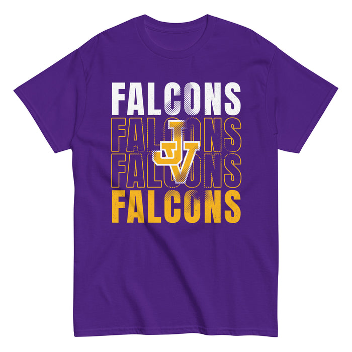 Jersey Village High School Falcons Purple Classic Unisex T-shirt 233