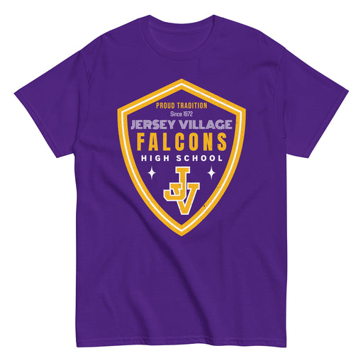 Jersey Village High School Falcons Purple Classic Unisex T-shirt 225