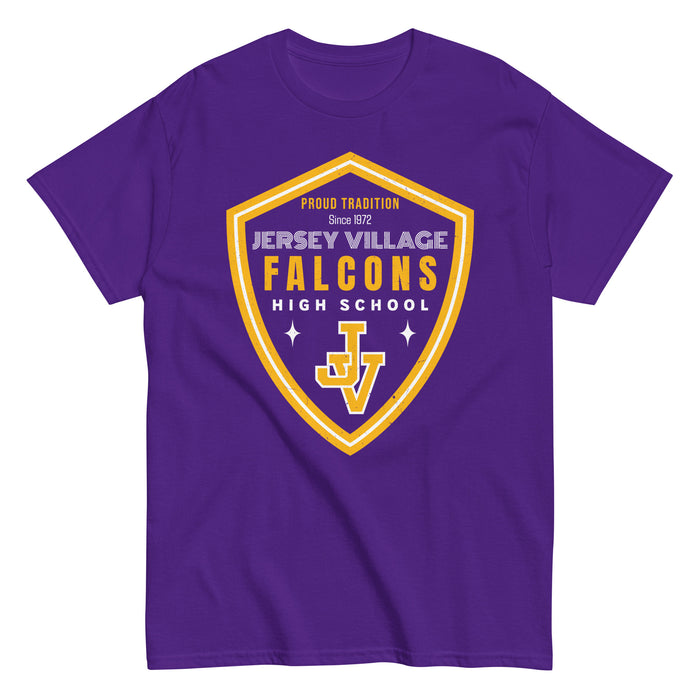 Jersey Village High School Falcons Purple Classic Unisex T-shirt 225