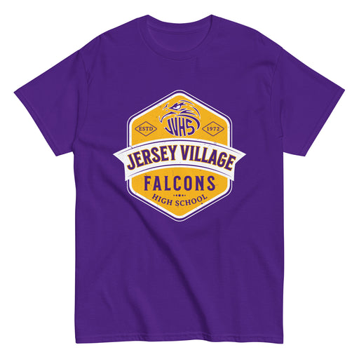 Jersey Village High School Falcons Purple Classic Unisex T-shirt 209