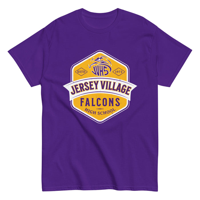 Jersey Village High School Falcons Purple Classic Unisex T-shirt 209