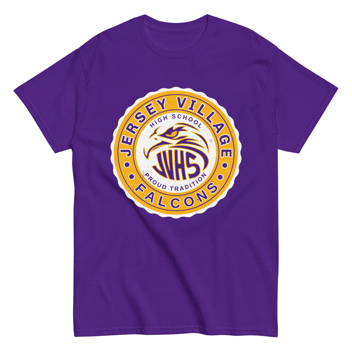 Jersey Village High School Falcons Purple Classic Unisex T-shirt 216