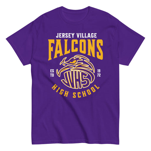 Jersey Village High School Falcons Purple Classic Unisex T-shirt 213