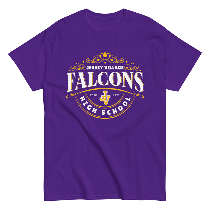 Jersey Village High School Falcons Purple Classic Unisex T-shirt 211