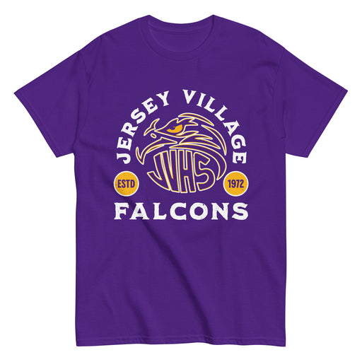 Jersey Village High School Falcons Purple Classic Unisex T-shirt 208