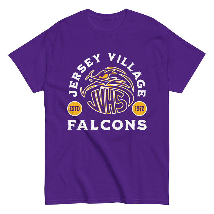 Jersey Village High School Falcons Purple Classic Unisex T-shirt 208
