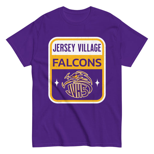 Jersey Village High School Falcons Purple Classic Unisex T-shirt 001