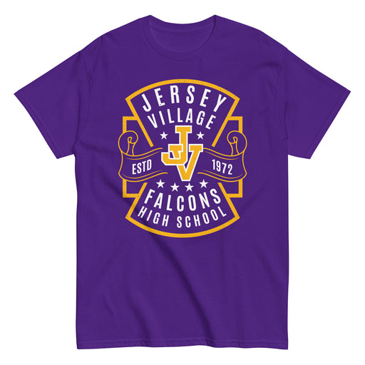 Jersey Village High School Falcons Purple Classic Unisex T-shirt 207