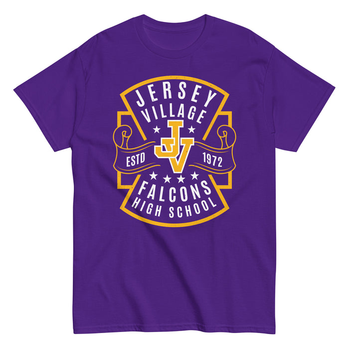 Jersey Village High School Falcons Purple Classic Unisex T-shirt 207