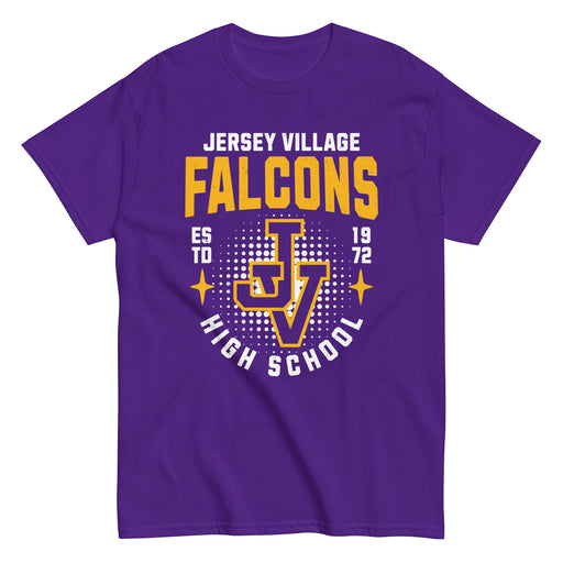 Jersey Village High School Falcons Purple Classic Unisex T-shirt 204
