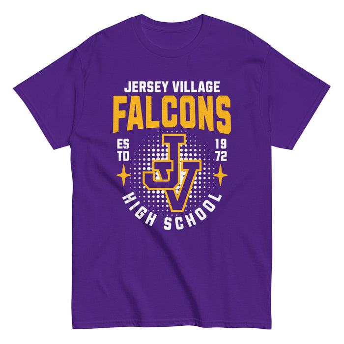 Jersey Village High School Falcons Purple Classic Unisex T-shirt 204