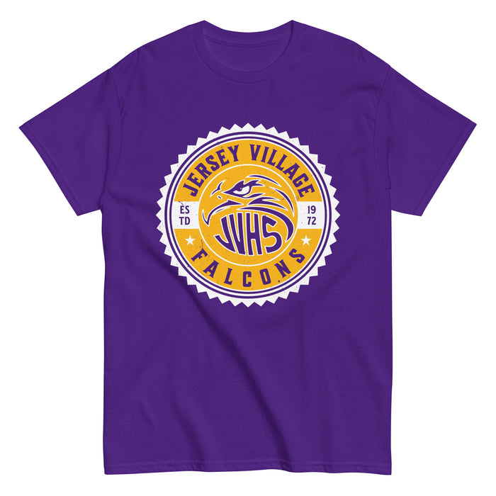 Jersey Village High School Falcons Purple Classic Unisex T-shirt 203