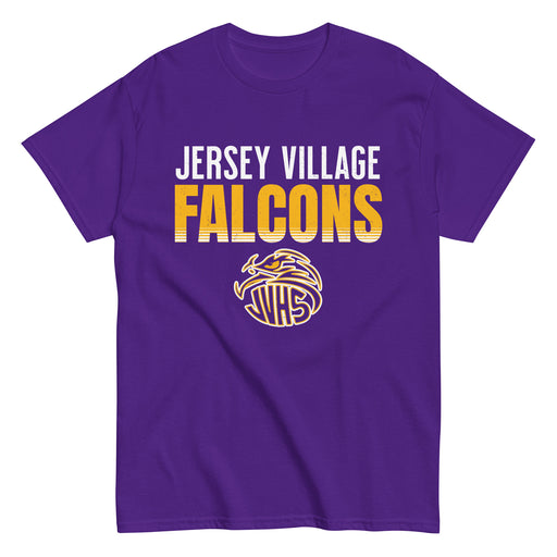 Jersey Village High School Falcons Purple Classic Unisex T-shirt 024