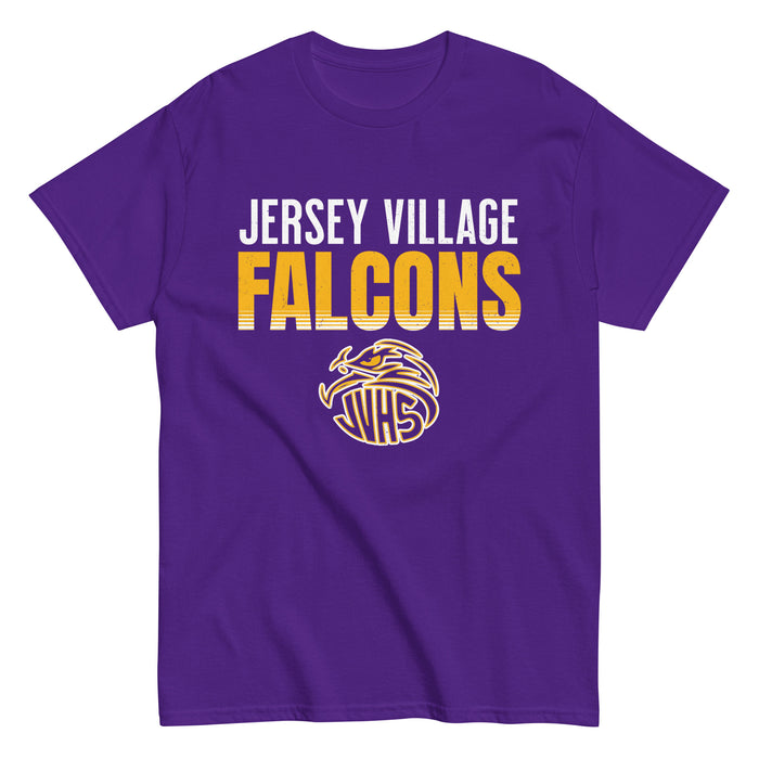Jersey Village High School Falcons Purple Classic Unisex T-shirt 024