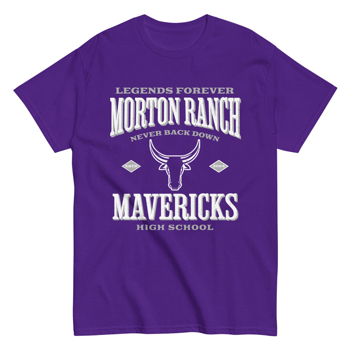 Morton Ranch High School Mavericks Purple Classic Unisex T-shirt 230