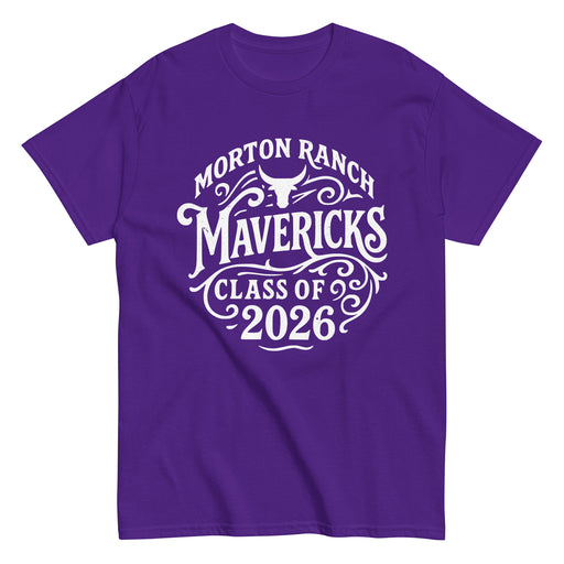 Morton Ranch High School Mavericks Purple Classic Unisex T-shirt 254