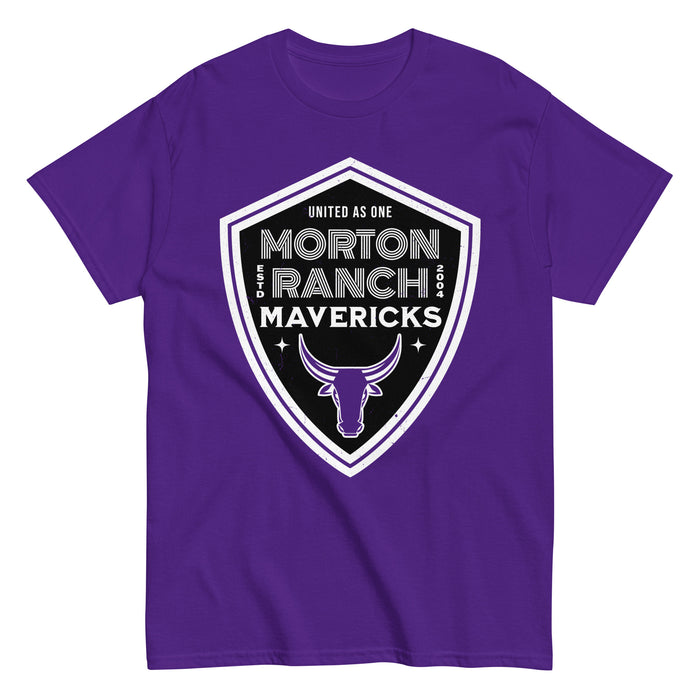 Morton Ranch High School Mavericks Purple Classic Unisex T-shirt 225