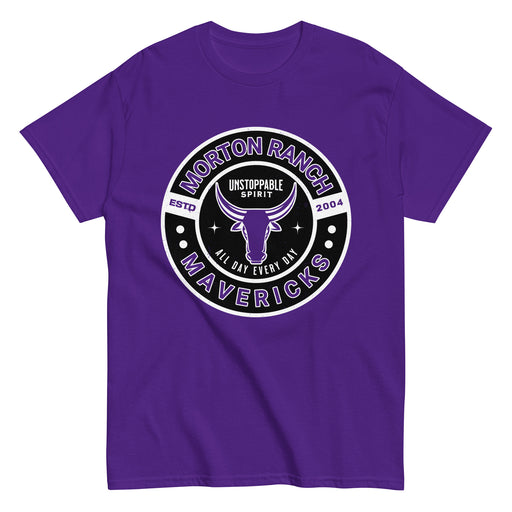Morton Ranch High School Mavericks Purple Classic Unisex T-shirt 239