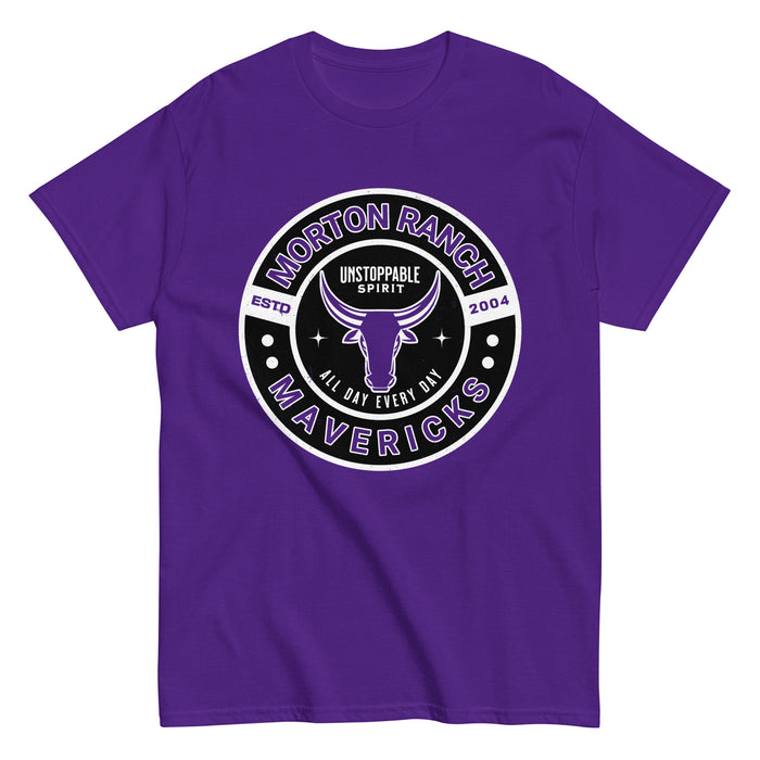 Morton Ranch High School Mavericks Purple Classic Unisex T-shirt 239
