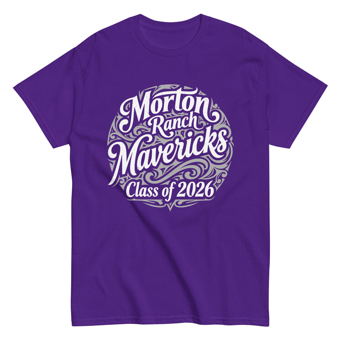 Morton Ranch High School Mavericks Purple Classic Unisex T-shirt 252