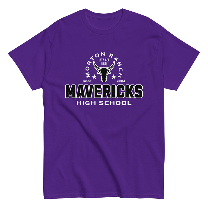 Morton Ranch High School Mavericks Purple Classic Unisex T-shirt 222