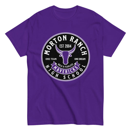 Morton Ranch High School Mavericks Purple Classic Unisex T-shirt 215