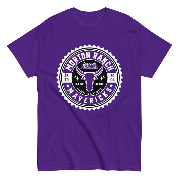 Morton Ranch High School Mavericks Purple Classic Unisex T-shirt 203