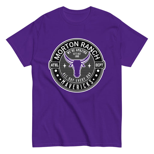 Morton Ranch High School Mavericks Purple Classic Unisex T-shirt 224