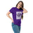 Woman wearing Klein Cain High School Hurricanes Purple Classic Unisex T-shirt 223