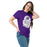 Woman wearing Klein Cain High School Hurricanes Purple Classic Unisex T-shirt 219