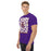 Man wearing Jersey Village High School Falcons Purple Classic Unisex T-shirt 236