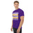 Man wearing Jersey Village High School Falcons Purple Classic Unisex T-shirt 238