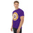 Man wearing Jersey Village High School Falcons Purple Classic Unisex T-shirt 216