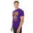 Man wearing Jersey Village High School Falcons Purple Classic Unisex T-shirt 213