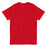 Back view of Del Valle High School Cardinals Red Classic Unisex T-shirt 040
