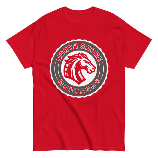 North Shore High School Mustangs Red Classic Unisex T-shirt 216