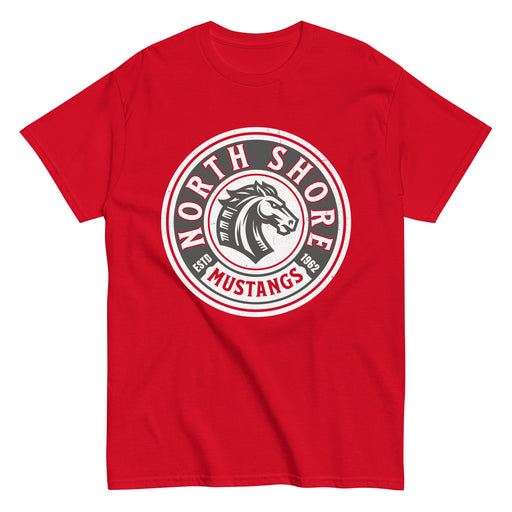 North Shore High School Mustangs Red Classic Unisex T-shirt 220