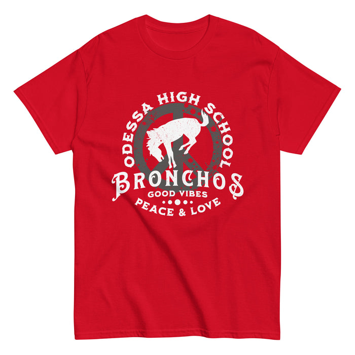 Odessa High School Bronchos Red Classic Unisex T-shirt 206