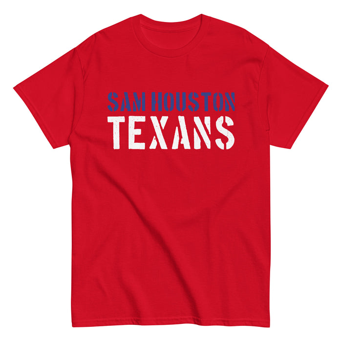 Sam Houston High School Texans Red Classic Unisex T-shirt 017