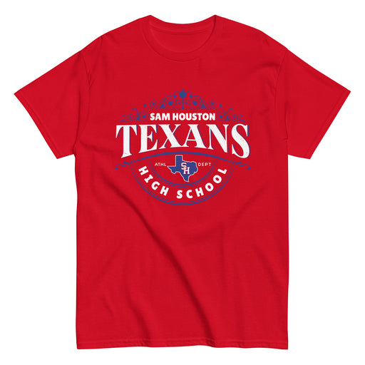 Sam Houston High School Texans Red Classic Unisex T-shirt 211