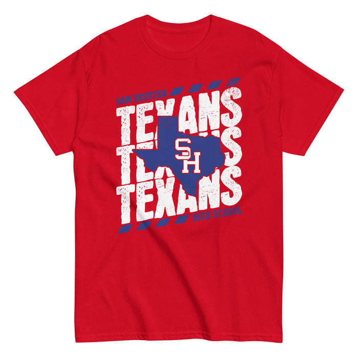 Sam Houston High School Texans Red Classic Unisex T-shirt 223