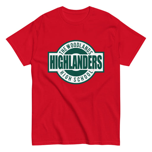 The Woodlands High School Highlanders Red Classic Unisex T-shirt 011