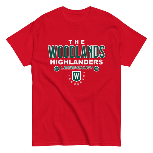 The Woodlands High School Highlanders Red Classic Unisex T-shirt 003