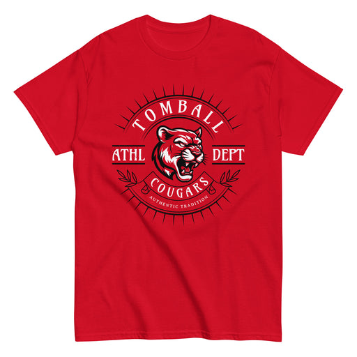 Tomball High School Cougars Red Classic Unisex T-shirt 201