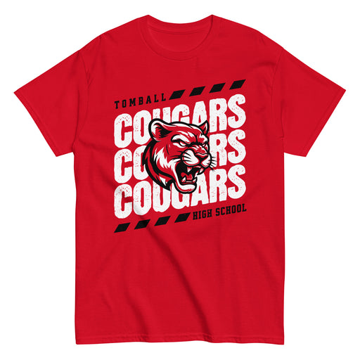 Tomball High School Cougars Red Classic Unisex T-shirt 223