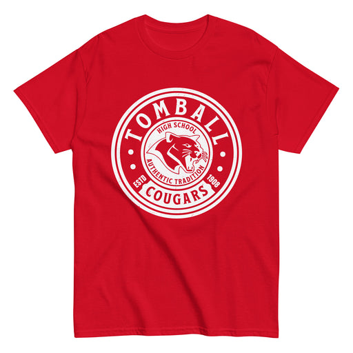 Tomball High School Cougars Red Classic Unisex T-shirt 220