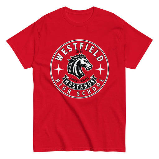 Westfield High School Mustangs Red Classic Unisex T-shirt 215